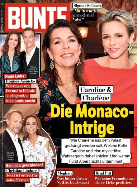 Bunte – 10 September 2020 Cover