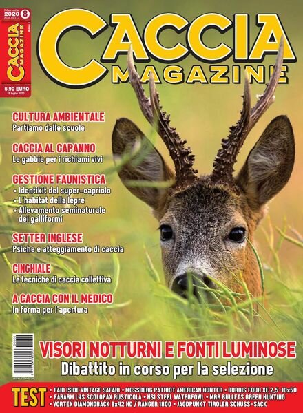 Caccia Magazine – Agosto 2020 Cover