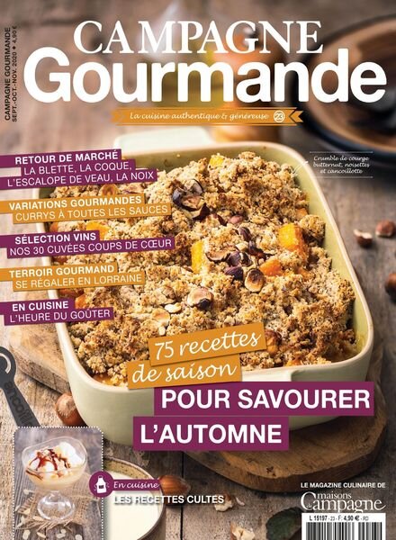 Campagne Gourmande – Septembre-Novembre 2020 Cover
