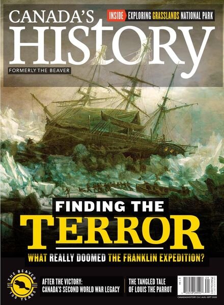 Canada’s History – August-September 2020 Cover
