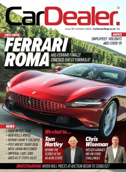 Car Dealer Magazine – Issue 151 October 2020 Cover