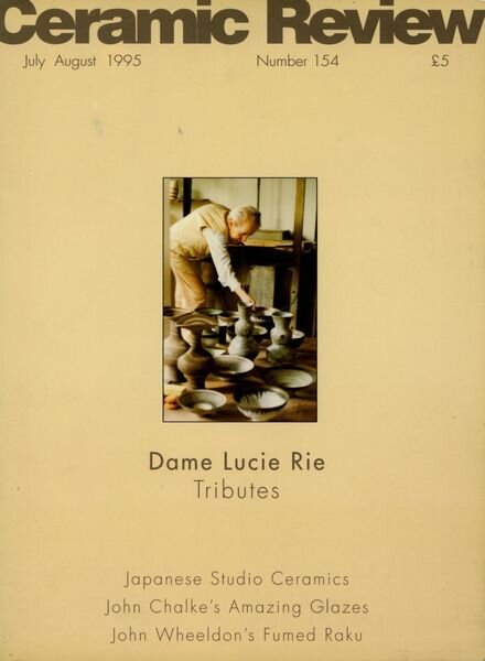Ceramic Review – July – August 1995 Cover