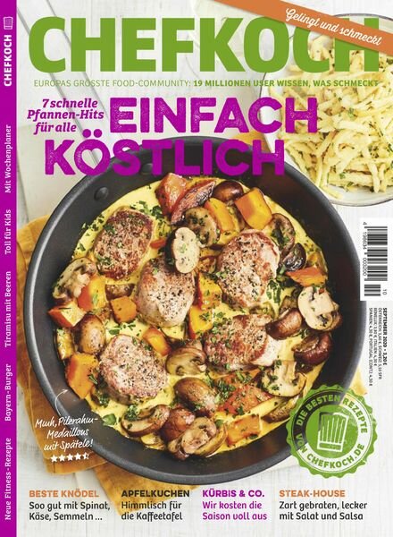 Chefkoch – September 2020 Cover