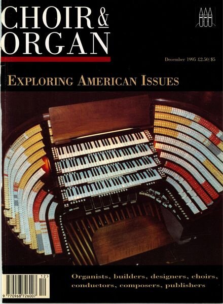 Choir & Organ – December 1995 Cover