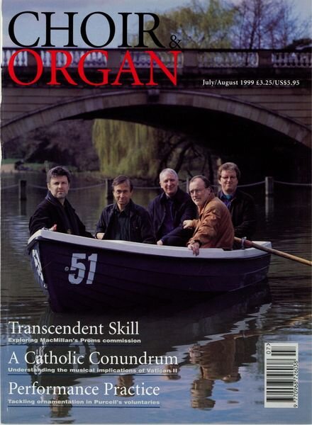 Choir & Organ – July-August 1999 Cover