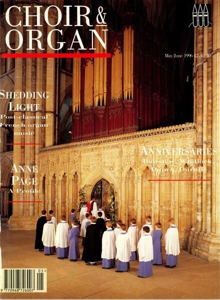 Choir & Organ – May-June 1996 Cover