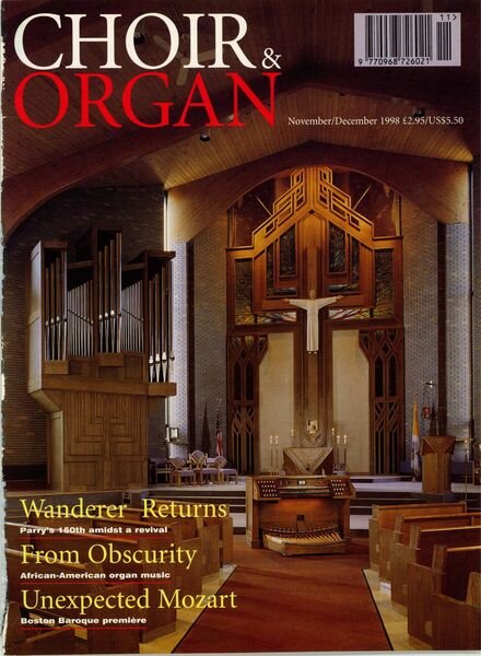 Choir & Organ – November-December 1998 Cover
