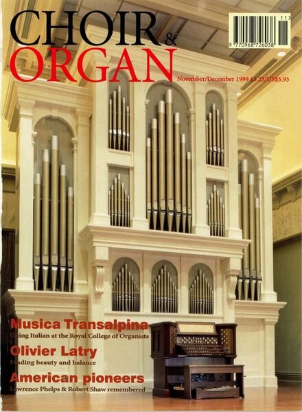 Choir & Organ – November-December 1999 Cover