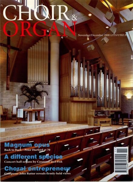 Choir & Organ – November-December 2000 Cover