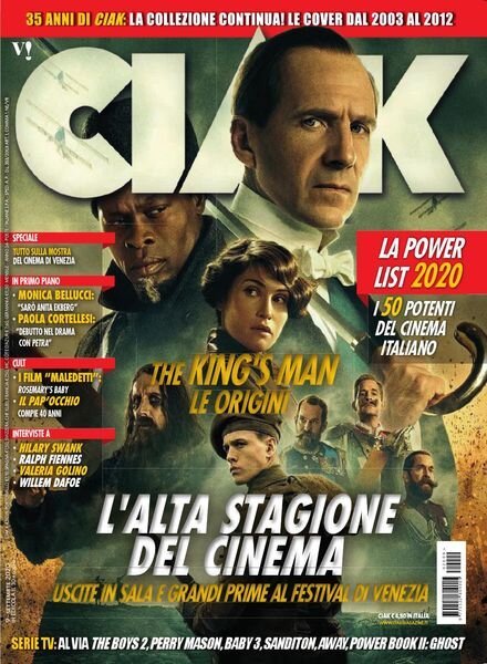 Ciak – Settembre 2020 Cover