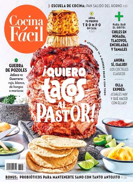 Cocina Facil – septiembre 2020 Cover