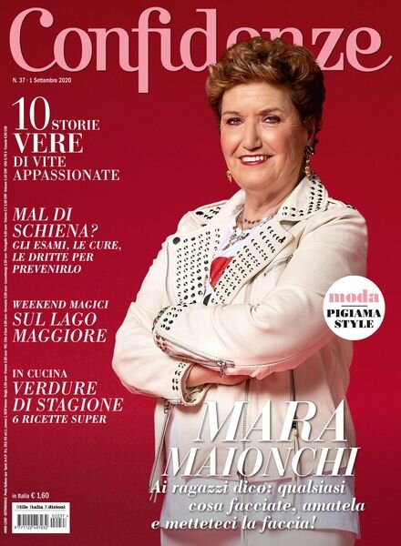 Confidenze – 1 Settembre 2020 Cover
