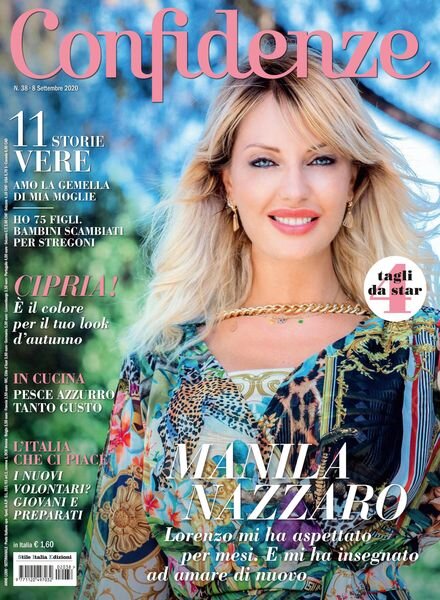 Confidenze – 8 Settembre 2020 Cover
