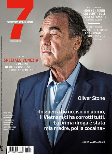 Corriere della Sera Sette – 28 agosto 2020 Cover