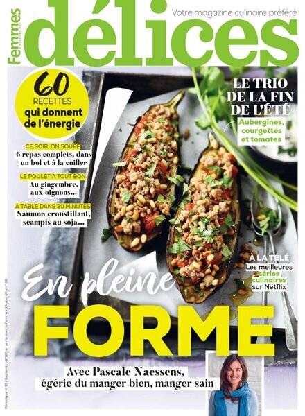 Delices de Femmes d’Aujourd’hui – Septembre 2020 Cover