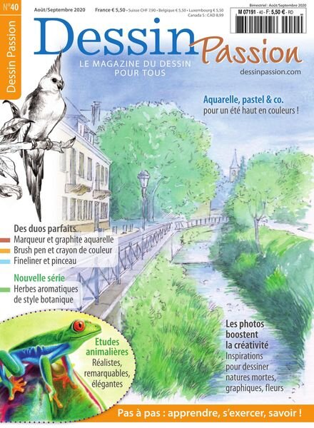 Dessin Passion – Aout-Septembre 2020 Cover