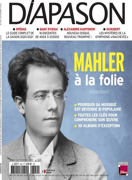 Diapason – Septembre 2020 Cover