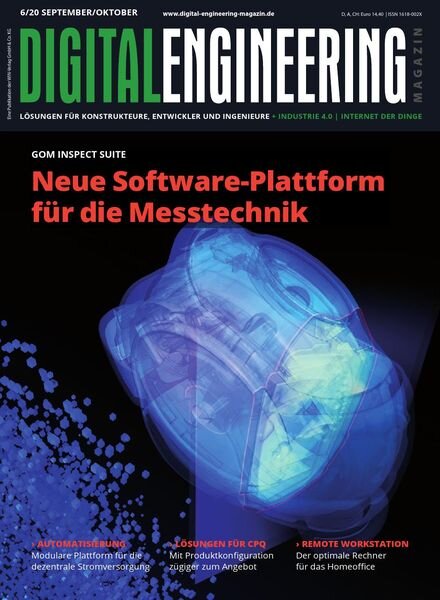 Digital Engineering Germany – September-Oktober 2020 Cover