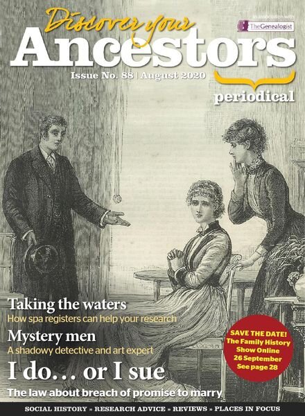 Discover Your Ancestors – August 2020 Cover