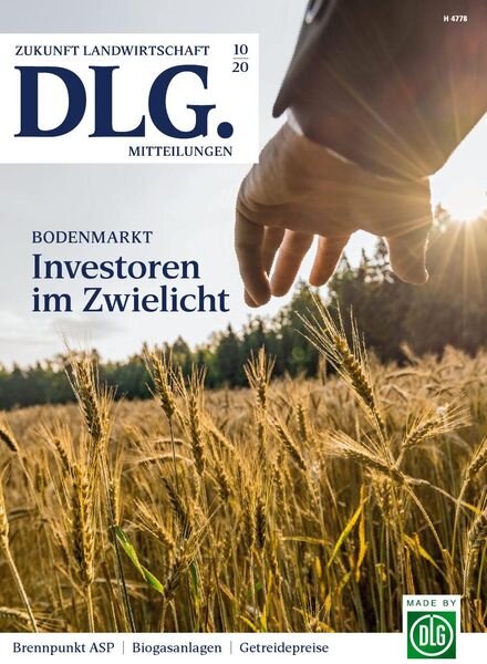 DLG Mitteilungen – September 2020 Cover