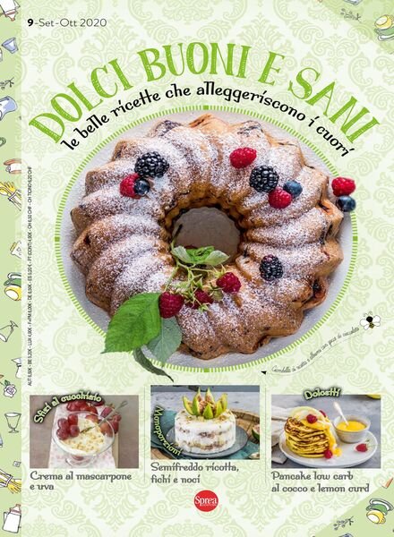 Dolci buoni e sani – Settembre-Ottobre 2020 Cover
