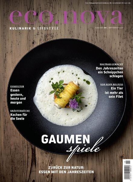 eco.nova – Spezial Kulinarium & Lifestyle 2020 Cover