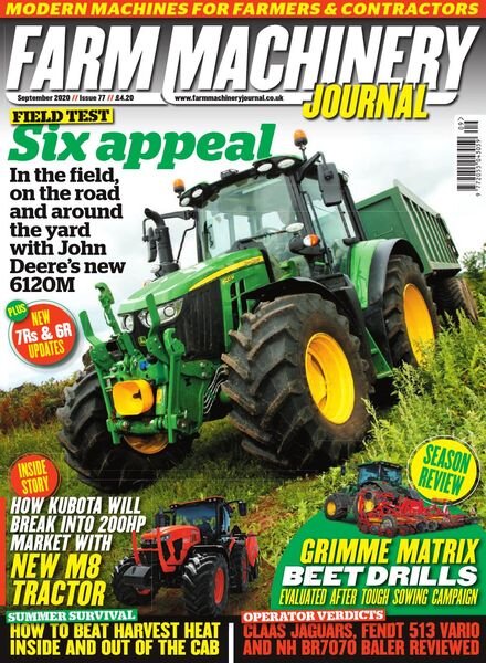 Farm Machinery Journal – September 2020 Cover
