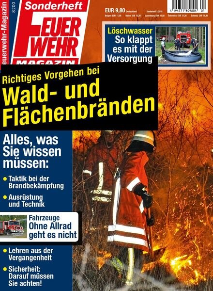 Feuerwehr-Magazin Sonderheft – September 2020 Cover