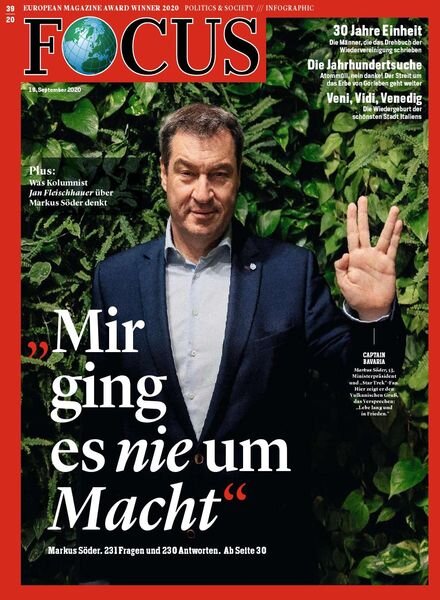 Focus – 19 September 2020 Cover
