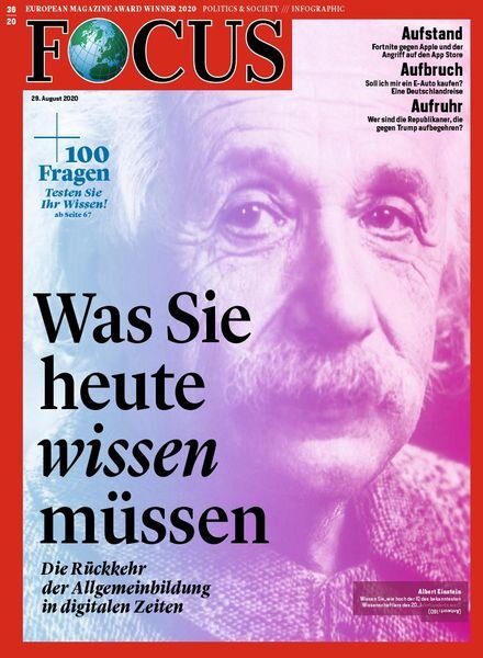 Focus – 29 August 2020 Cover