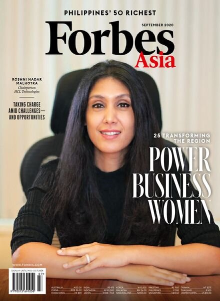 Forbes Asia – September 2020 Cover