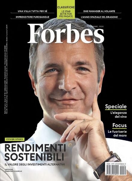 Forbes Italia – Settembre 2020 Cover