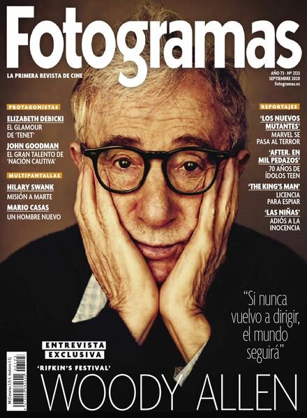 Fotogramas – septiembre 2020 Cover