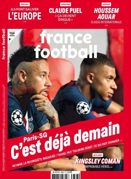 France Football – 26 Aout 2020 Cover