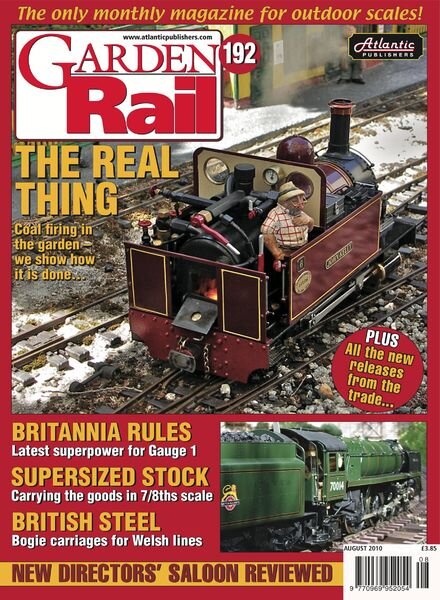 Garden Rail – August 2010 Cover