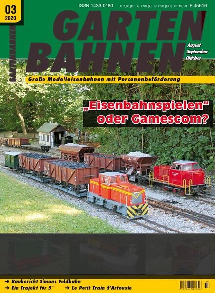 Gartenbahnen – August-Oktober 2020 Cover