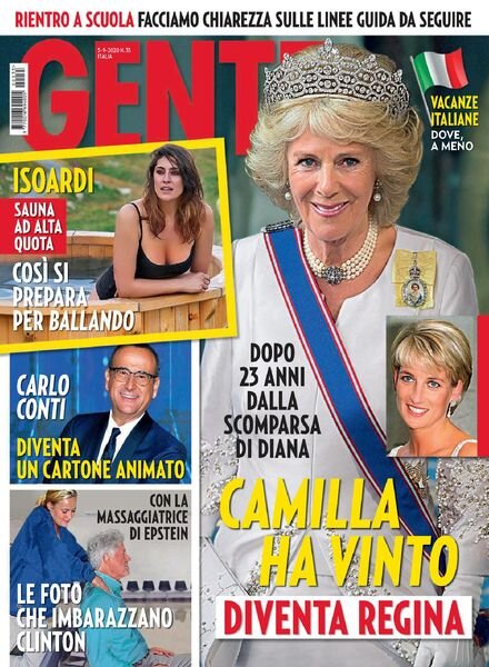 Gente Italia – 05 settembre 2020 Cover