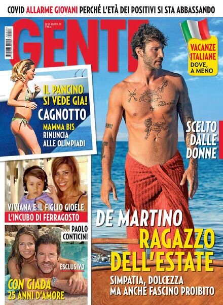 Gente Italia – 22 agosto 2020 Cover