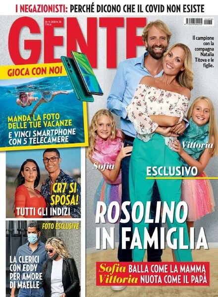 Gente Italia – 26 settembre 2020 Cover