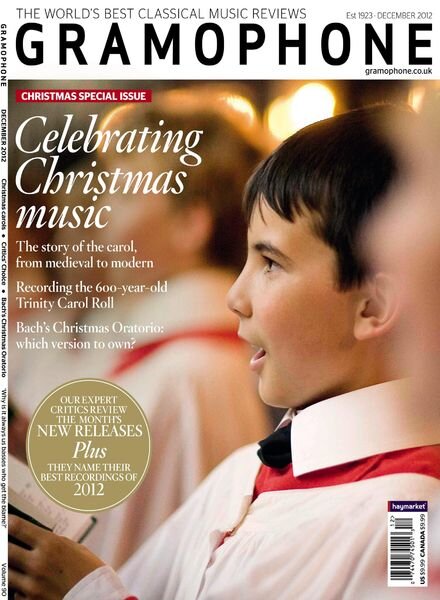 Gramophone – December 2012 Cover