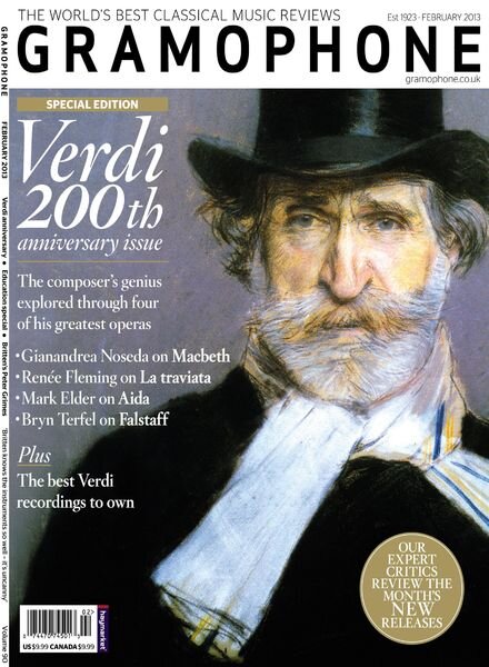 Gramophone – February 2013 Cover