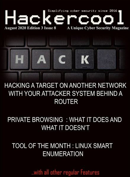 Hackercool – August 2020 Cover