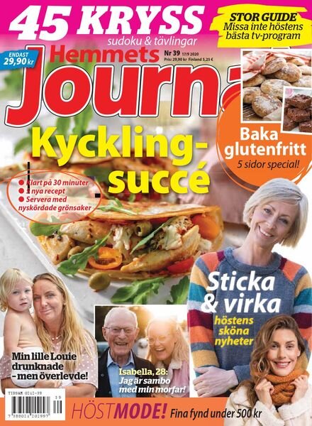Hemmets Journal – 17 september 2020 Cover