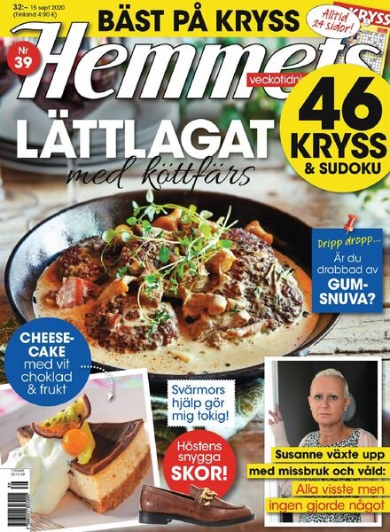 Hemmets Veckotidning – 05 september 2020 Cover