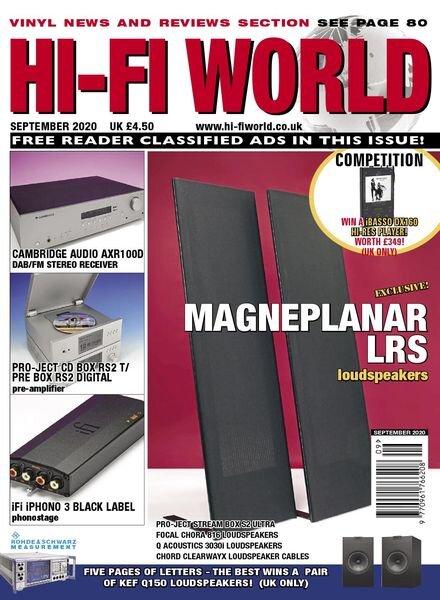 Hi-Fi World – September 2020 Cover