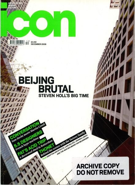 ICON – December 2008 Cover