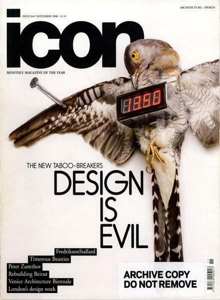 ICON – November 2006 Cover