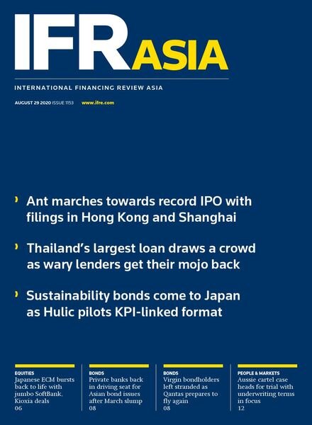 IFR Asia – August 29, 2020 Cover