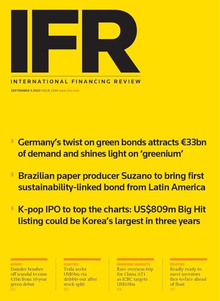 IFR Magazine – September 05, 2020 Cover