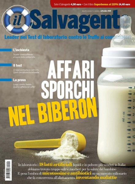 il Salvagente – Settembre 2020 Cover